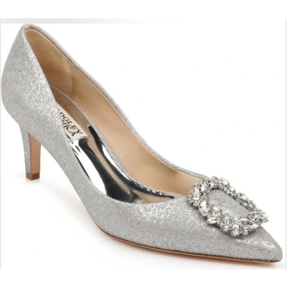Badgley Mischka Collection Carrie Crystal Embellished Pump | SZ: 6.5